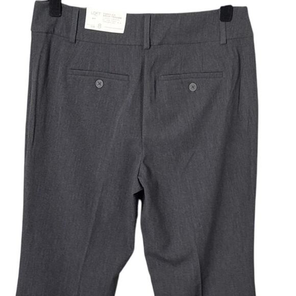 NWT Loft Gray Curvy Fit Dress Trouser Pants Size 8 - Picture 11 of 12